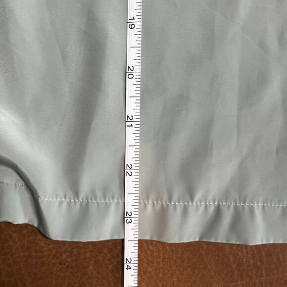 Vintage Y2K Victoria's Secret Small Mint Green Satin Sleep Shirt Shorts Set 2000 - Picture 8 of 12